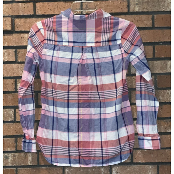 Old Navy Womens Multi Colored Button Up Flannel The Classic Shirt Size M - Picture 4 of 5